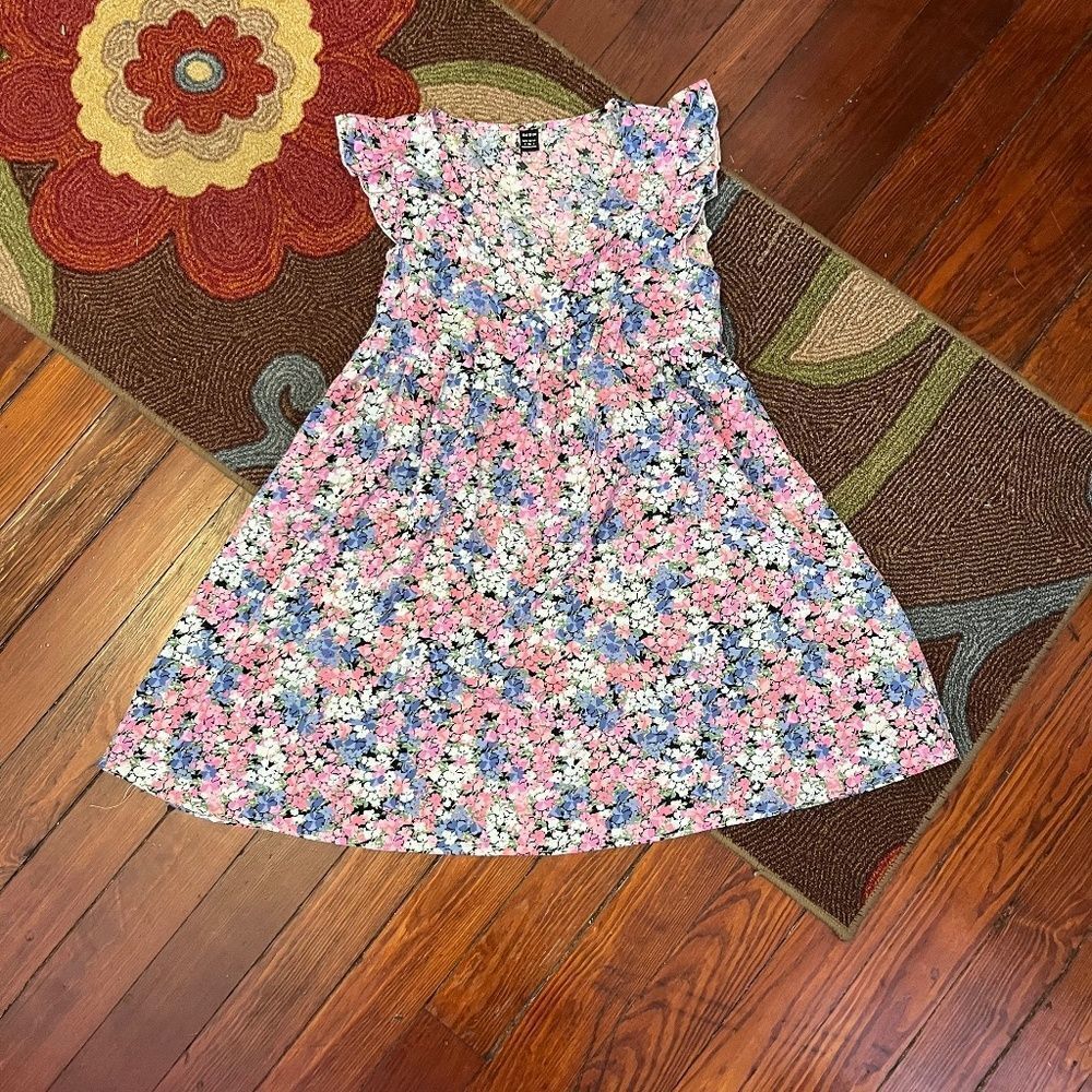 NEW Shein Small Pink Blue Dress Summer NEW Too Cute!!